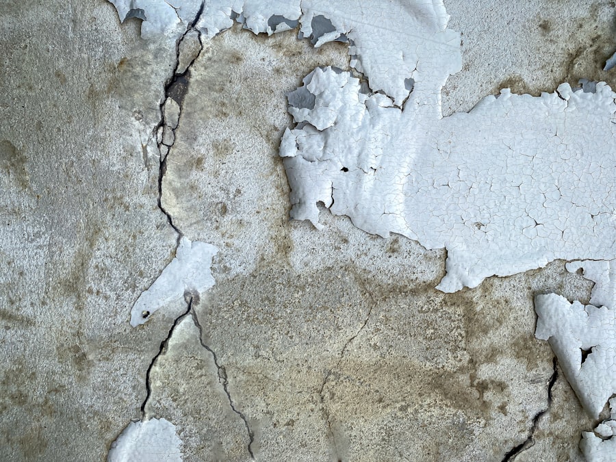 Photo treatment of paint cracks